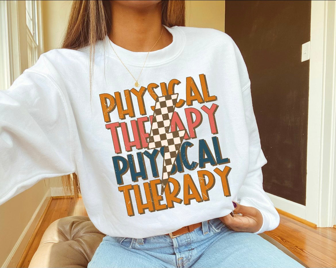 {PREORDER} Physical Therapy Lightening Bolt Tee/Crew neck