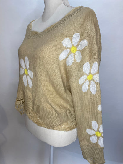 The Daisy Distressed Sweater