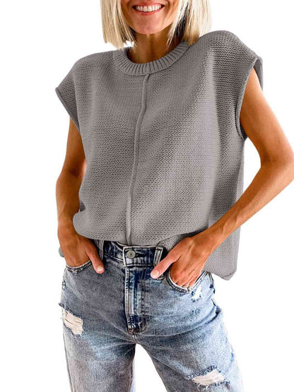 The Lizzie Cap Sleeve Sweater Vest