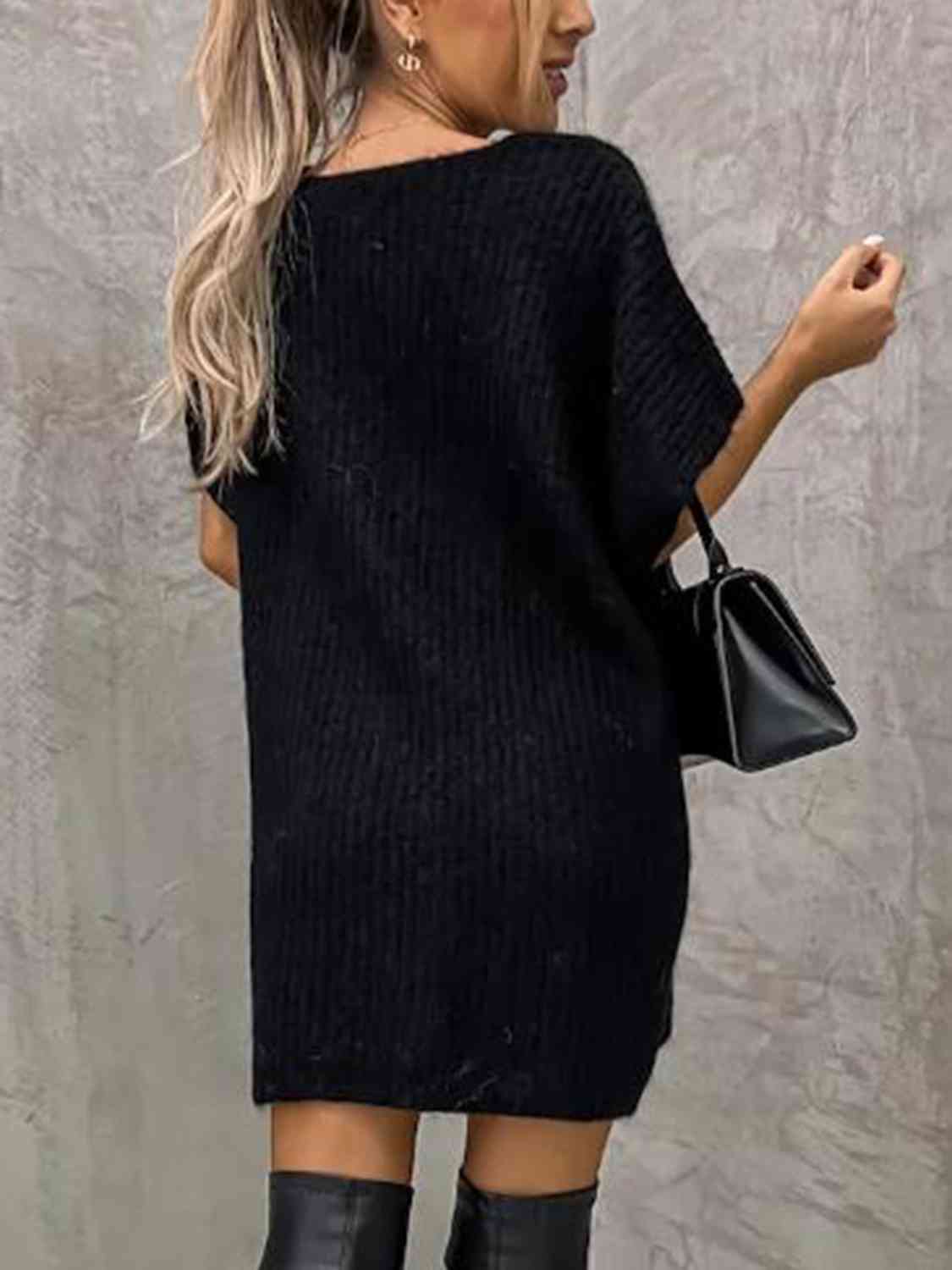 The Reisa Short Sleeve Sweater Dress
