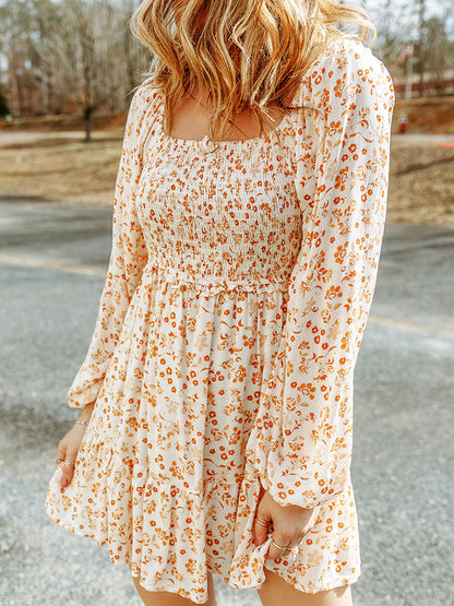 The Brie Long Sleeve Smocked Dress