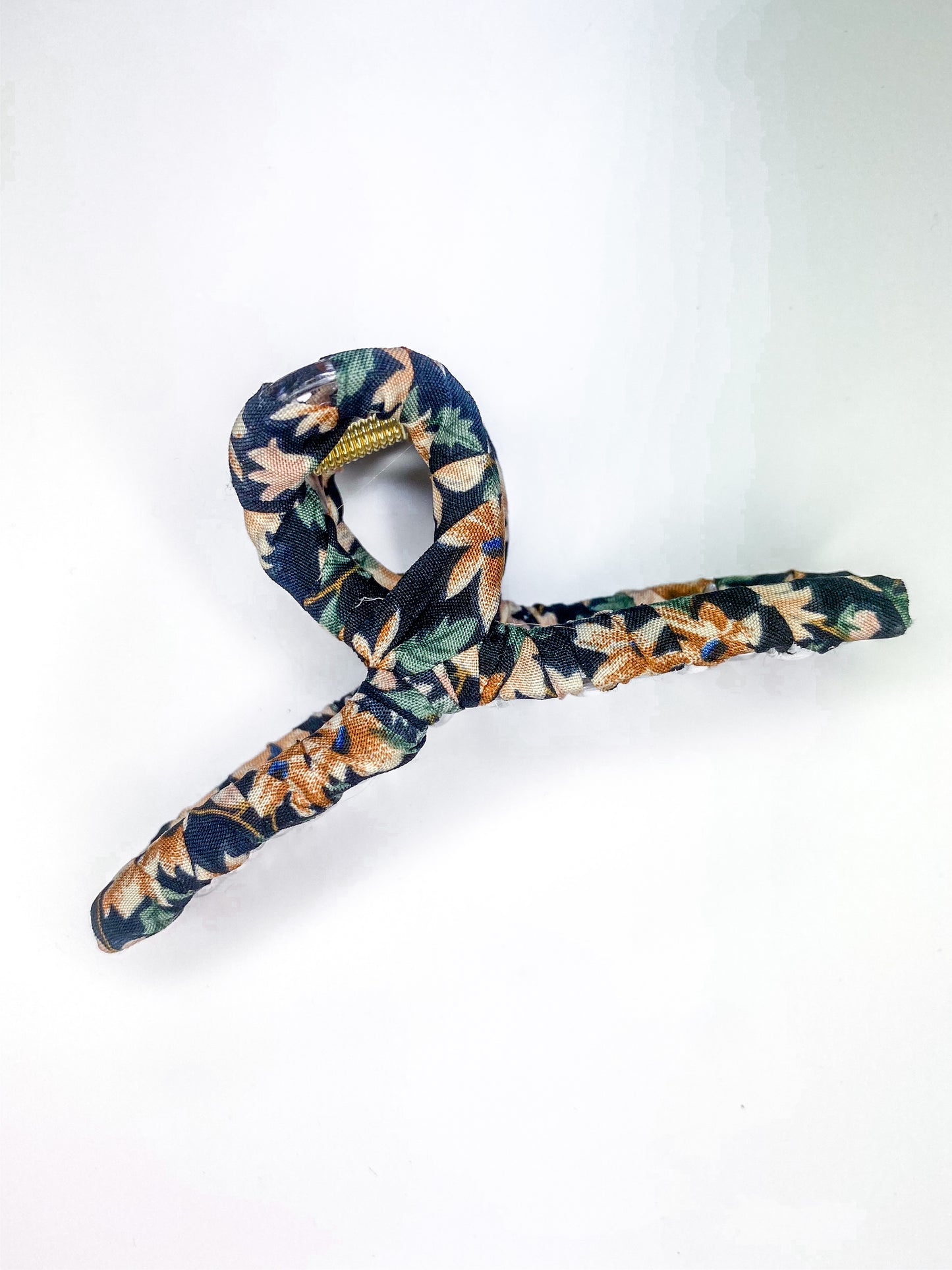 Floral Wrapped Claw Clip