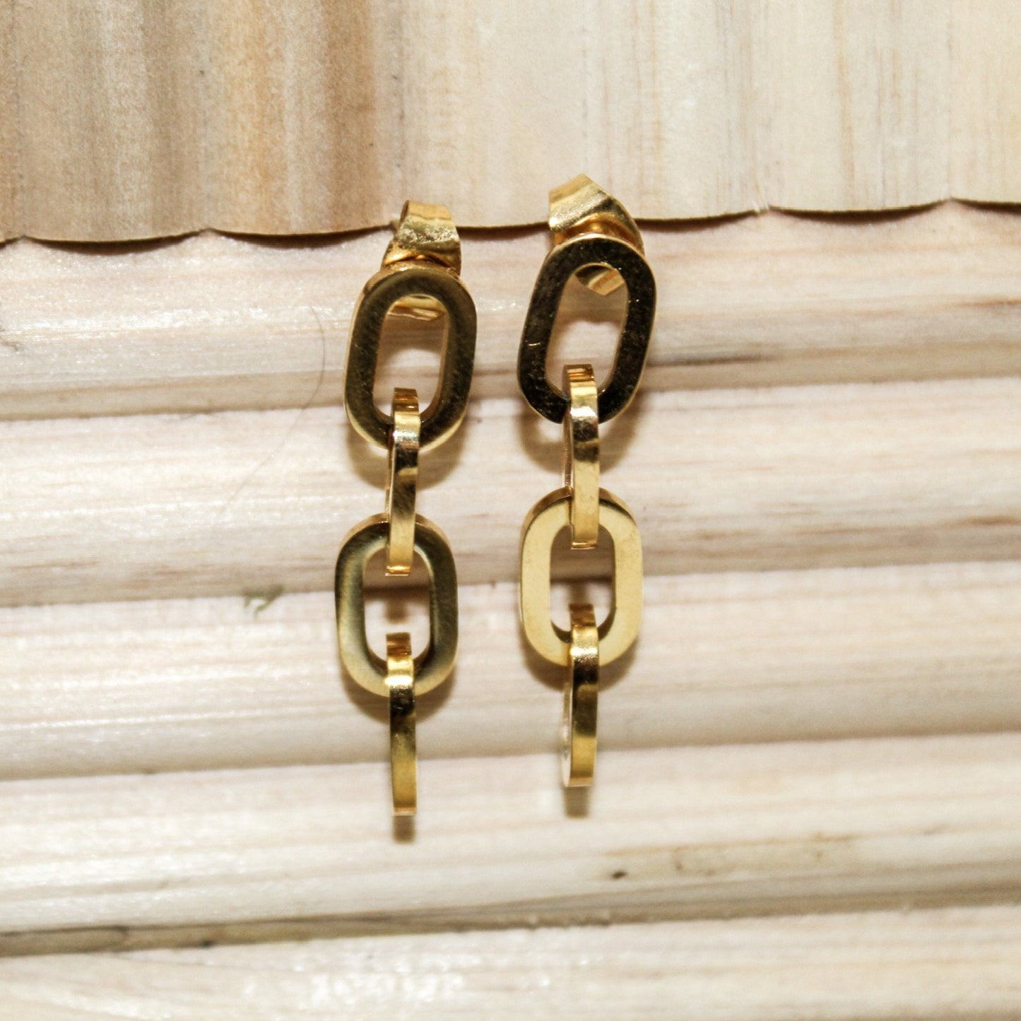 Gold Chained Earrings